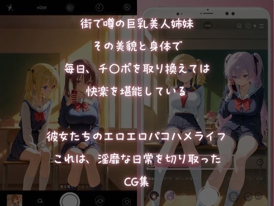 街で噂の巨乳姉妹、毎日パコハメ淫乱日誌 - サンプル画像 1
