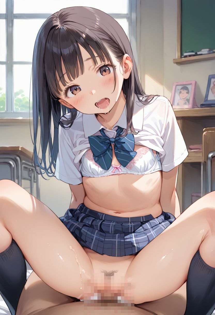 ロリ女子校生をひたすら犯し続ける - サンプル画像 8