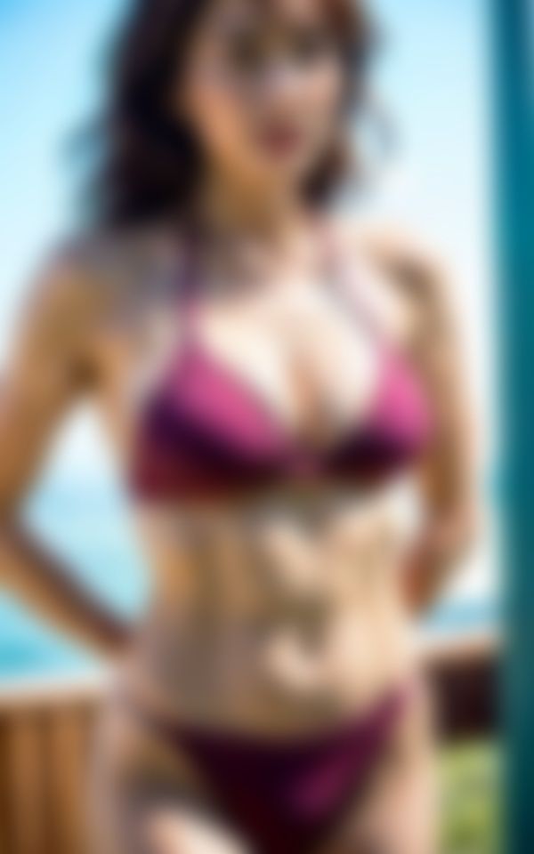 【新妻グラビア】初めてのビキニ写真集-カタチの良い乳OK325ショット- - サンプル画像 4