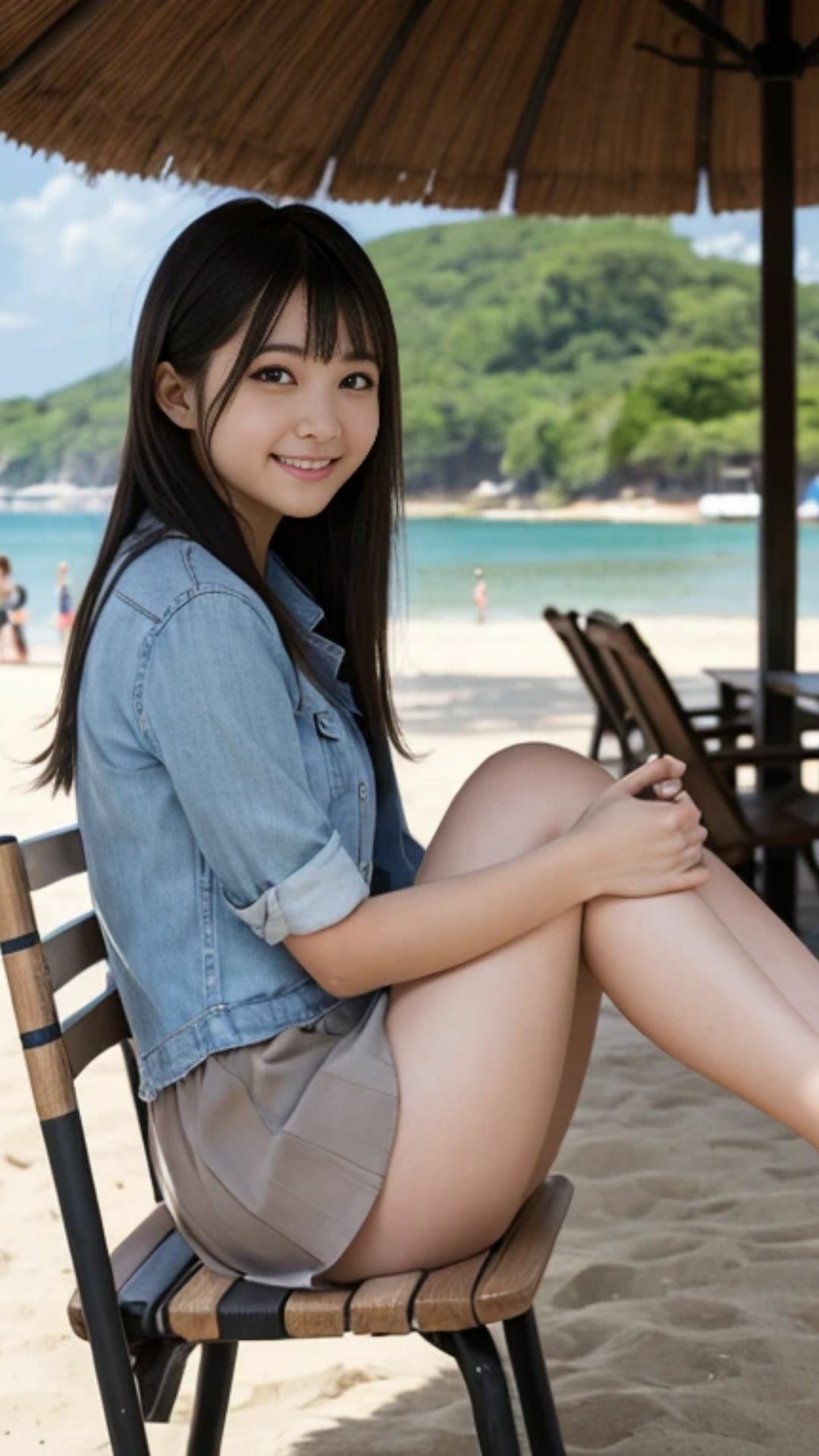 気になるデルタ！椅子に座った女性がミニスカートをはいていたら気になってしょうがない - サンプル画像 4
