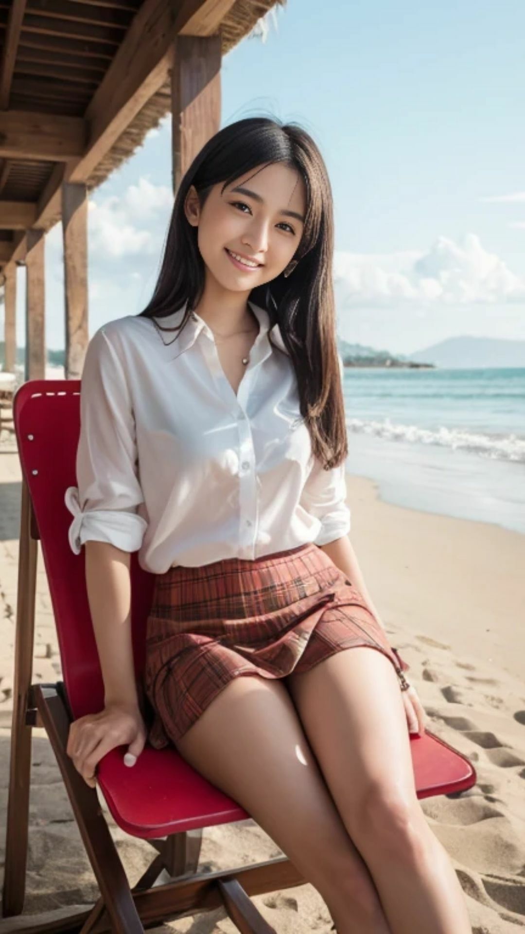 気になるデルタ！椅子に座った女性がミニスカートをはいていたら気になってしょうがない - サンプル画像 9