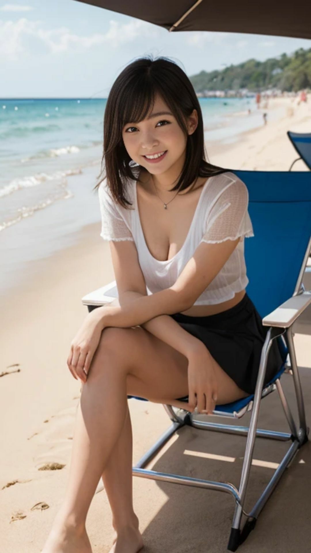 気になるデルタ！椅子に座った女性がミニスカートをはいていたら気になってしょうがない - サンプル画像 10