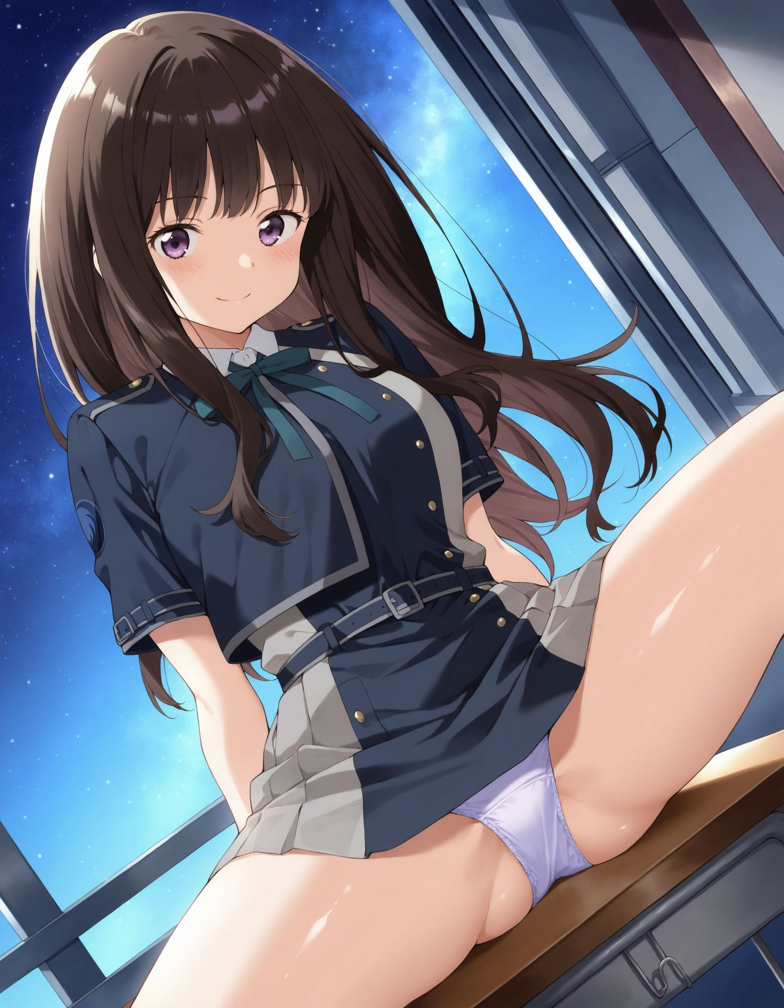井ノ〇たきなのパンチラ〜リ〇リス服編〜 - サンプル画像 2