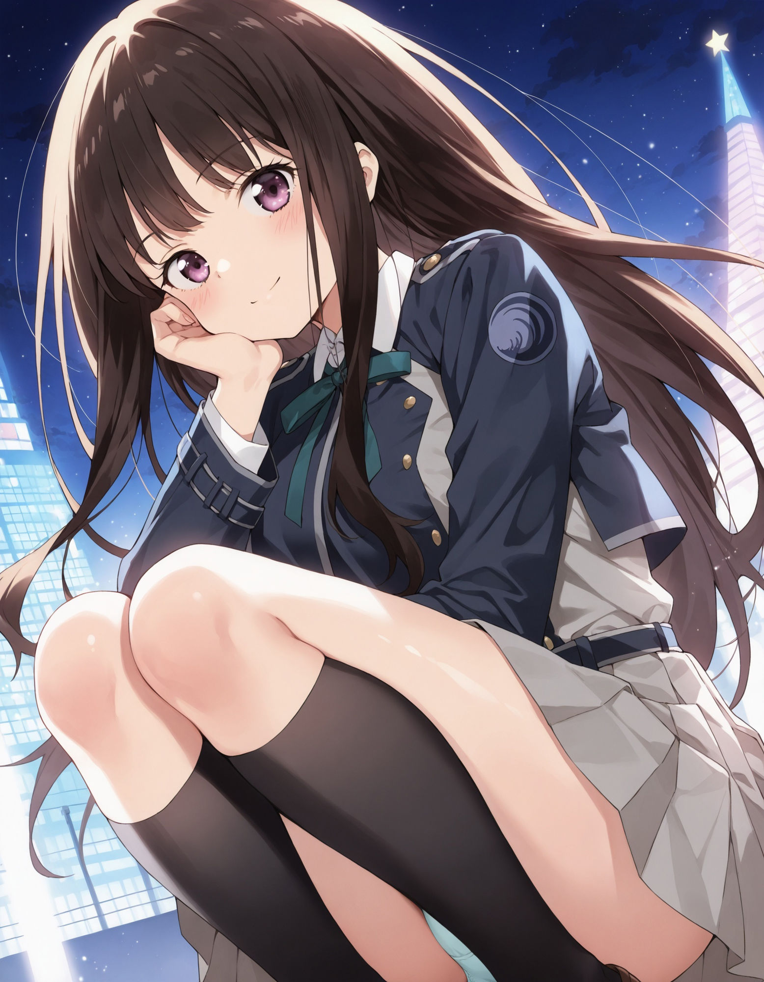 井ノ〇たきなのパンチラ〜リ〇リス服編〜 - サンプル画像 4