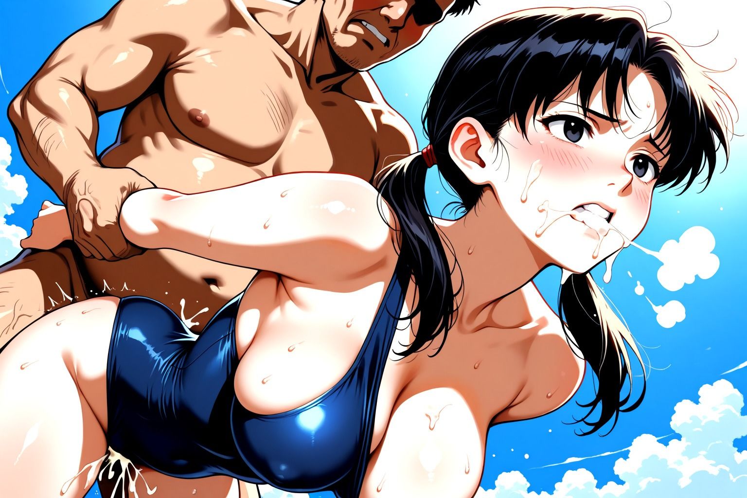 スク水のち生ハメ  生徒の巨乳に興奮した体育教師が淫行 - サンプル画像 9