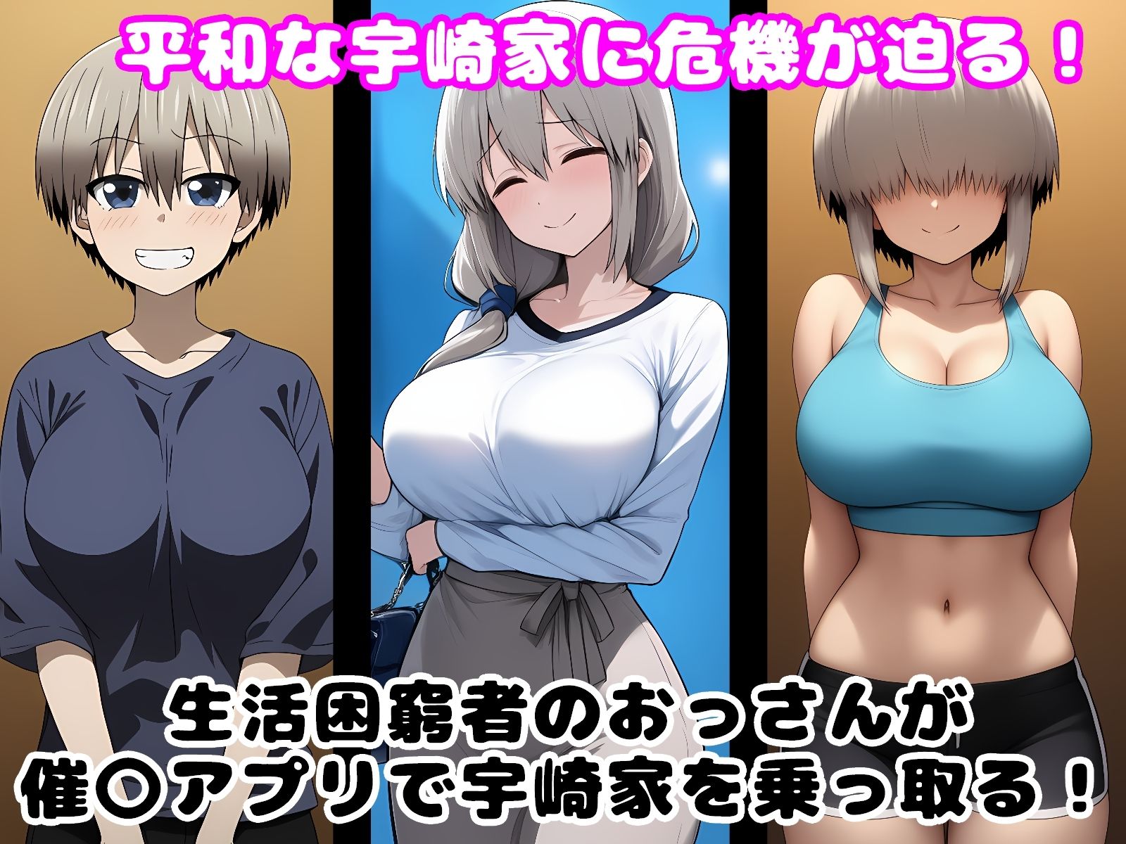 催〇おじさんに乗っ取られた宇崎家 - サンプル画像 1