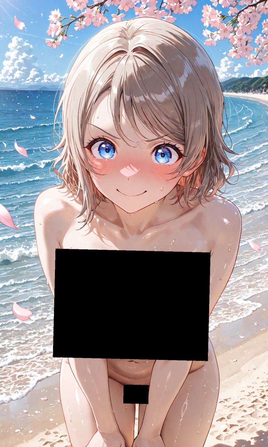 渡辺曜ちゃんのえっちな写真集vol.2〜春の晴れた昼の海編〜 - サンプル画像 4