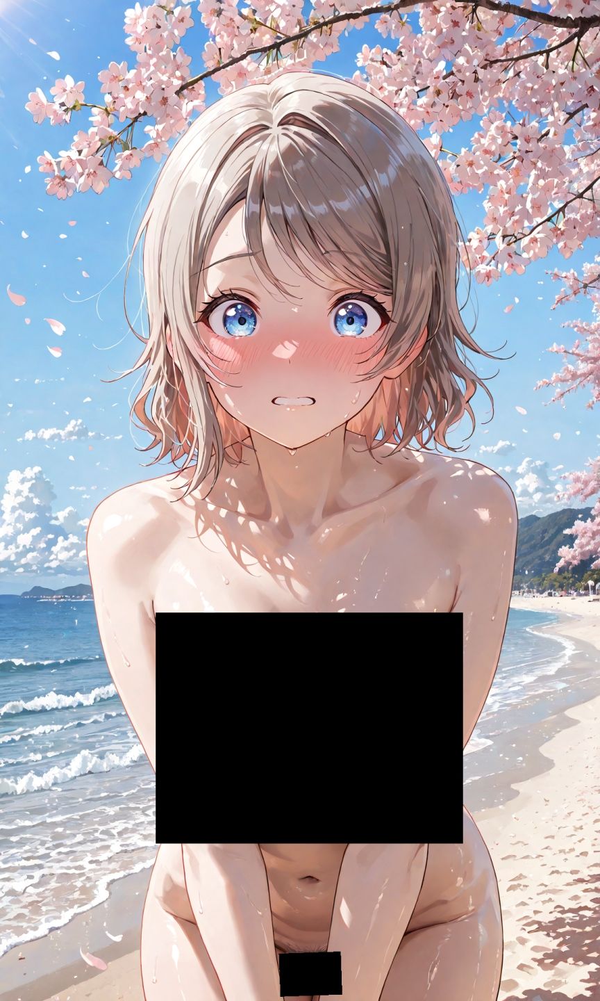 渡辺曜ちゃんのえっちな写真集vol.2〜春の晴れた昼の海編〜 - サンプル画像 8