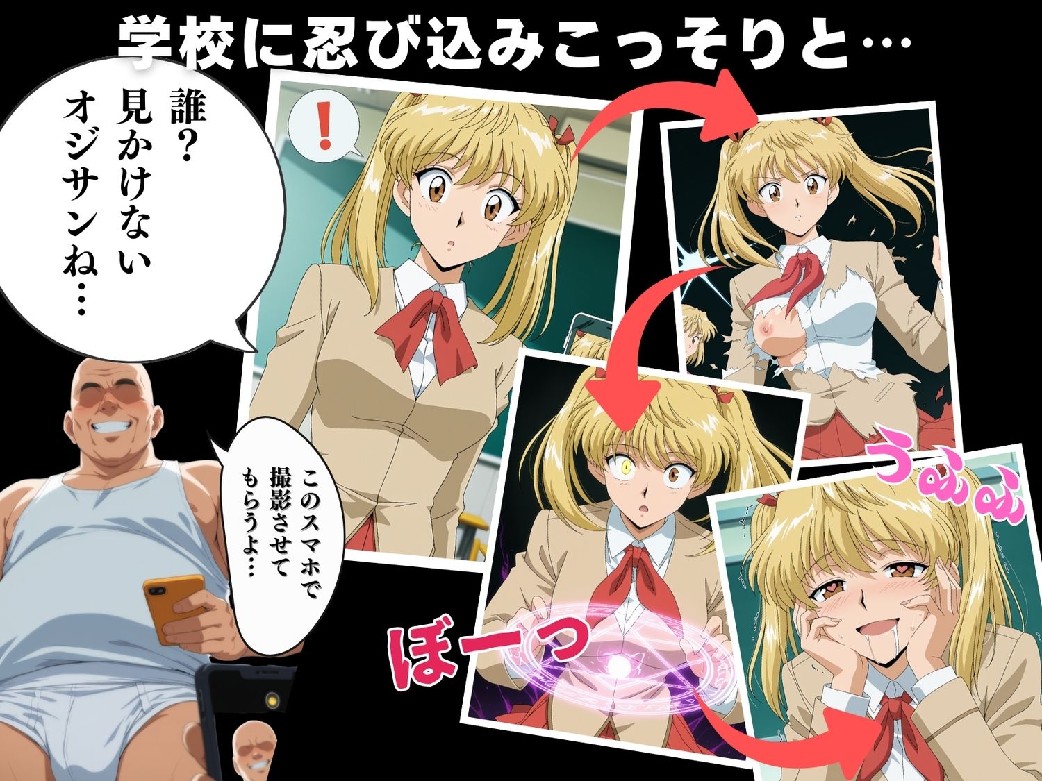 【寝取られ】スクールラ◯ブル  沢近 ◯理 - サンプル画像 2