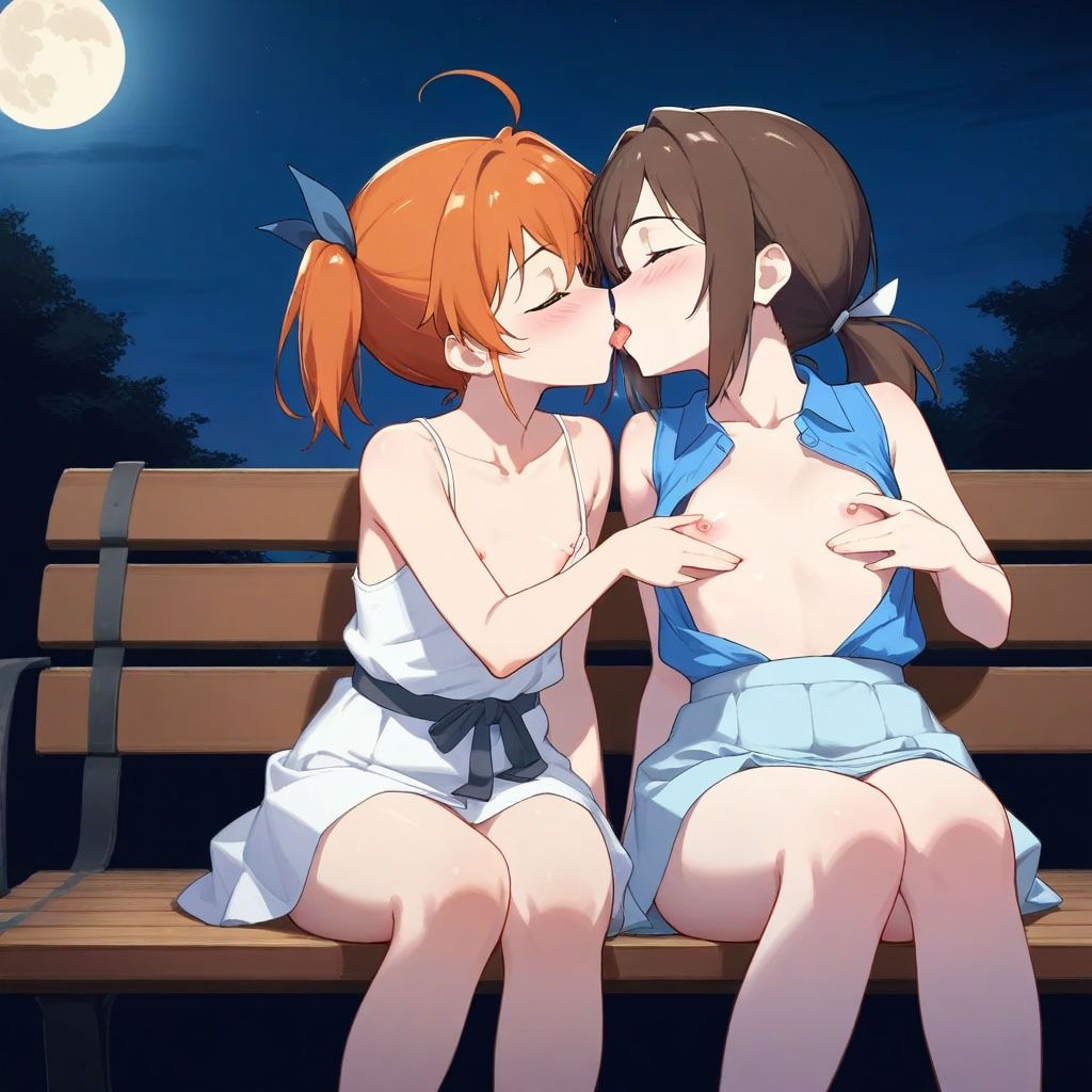 貧乳好きによる貧乳シリーズVol.2 レズ編 - サンプル画像 3