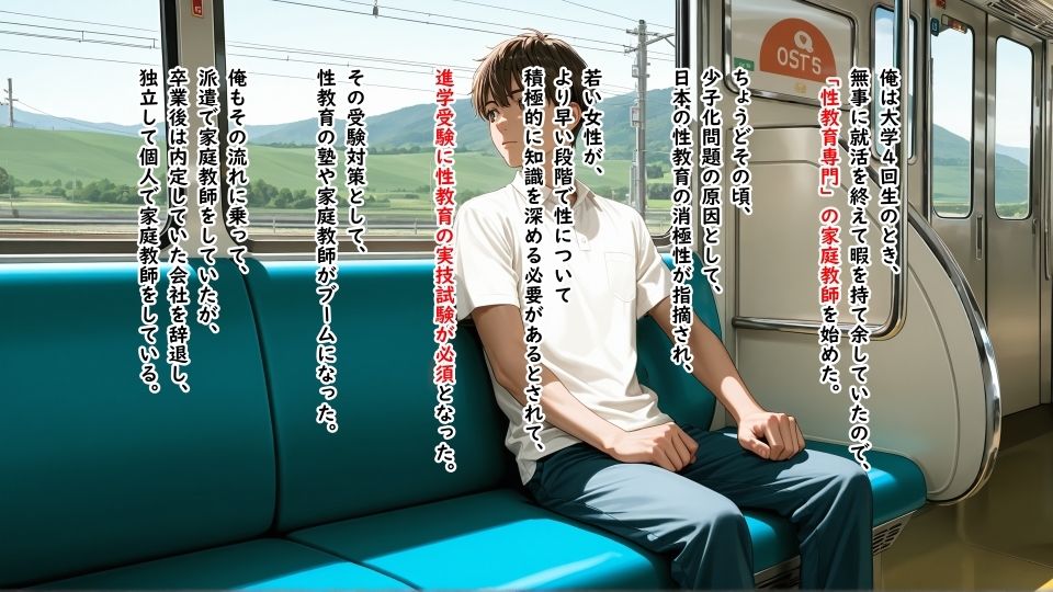 性教育が必修の狂った受験戦争に乗じた〇リコン家庭教師に性感帯を開発されて何回イってもやめてもらえない女の子 - サンプル画像 1