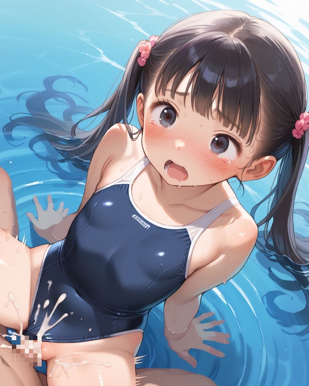 えっちに夢中なスク水ちっぱい妹が誘惑してきたので大量な中出しした - サンプル画像 3