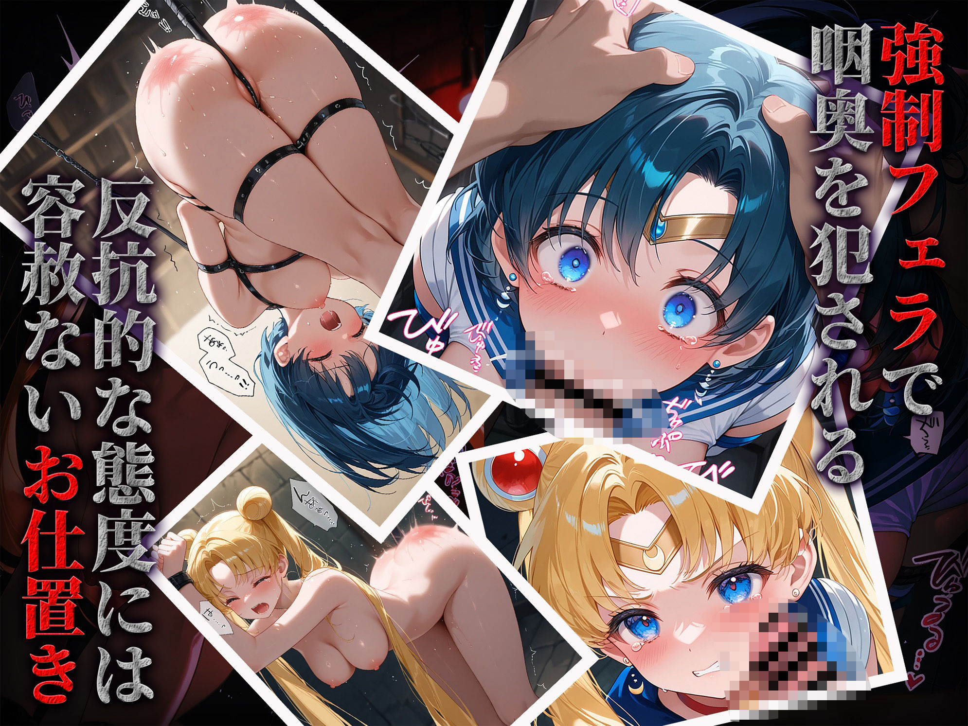 囚われヒロインズ 月〇うさぎと水〇亜美編 - サンプル画像 2