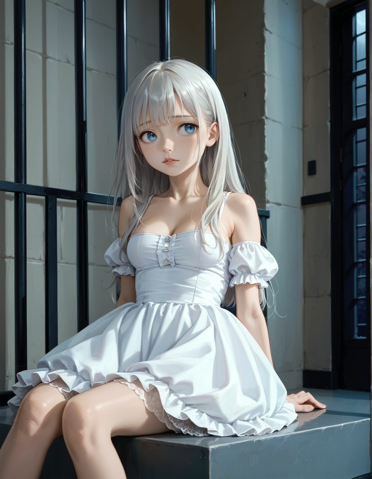 敗戦国のお姫様は牢屋で性処理道具にさせられる - サンプル画像 1