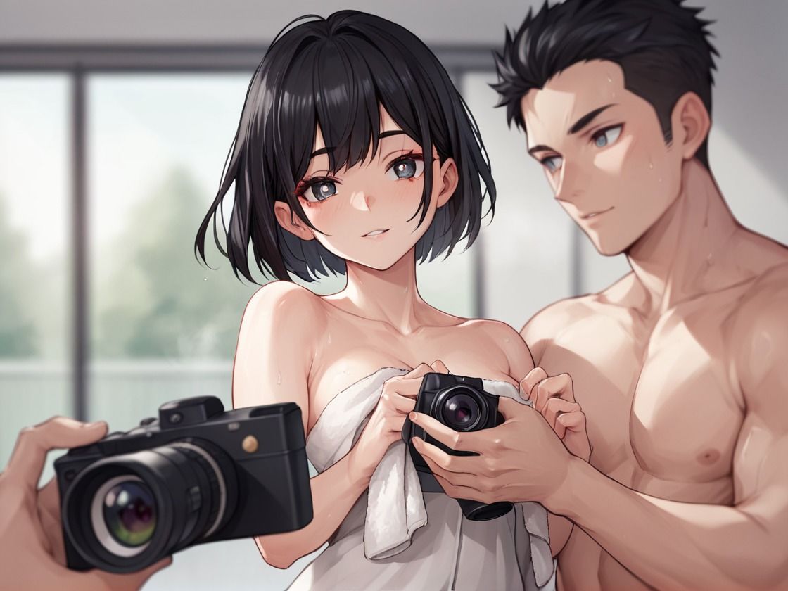 ヌードモデルNTR 上司と羞恥に溺れた妻の衝撃的浮気映像 - サンプル画像 10