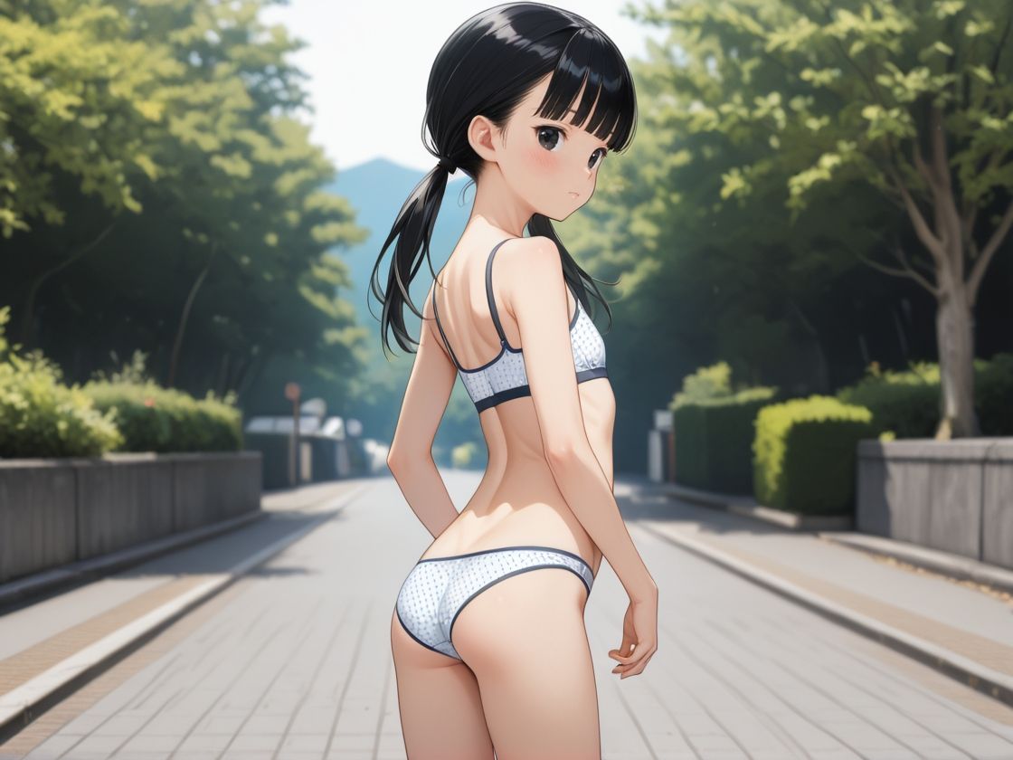 むくらみかけのちっぱい少女にゴムなし中出しエッチ - サンプル画像 1
