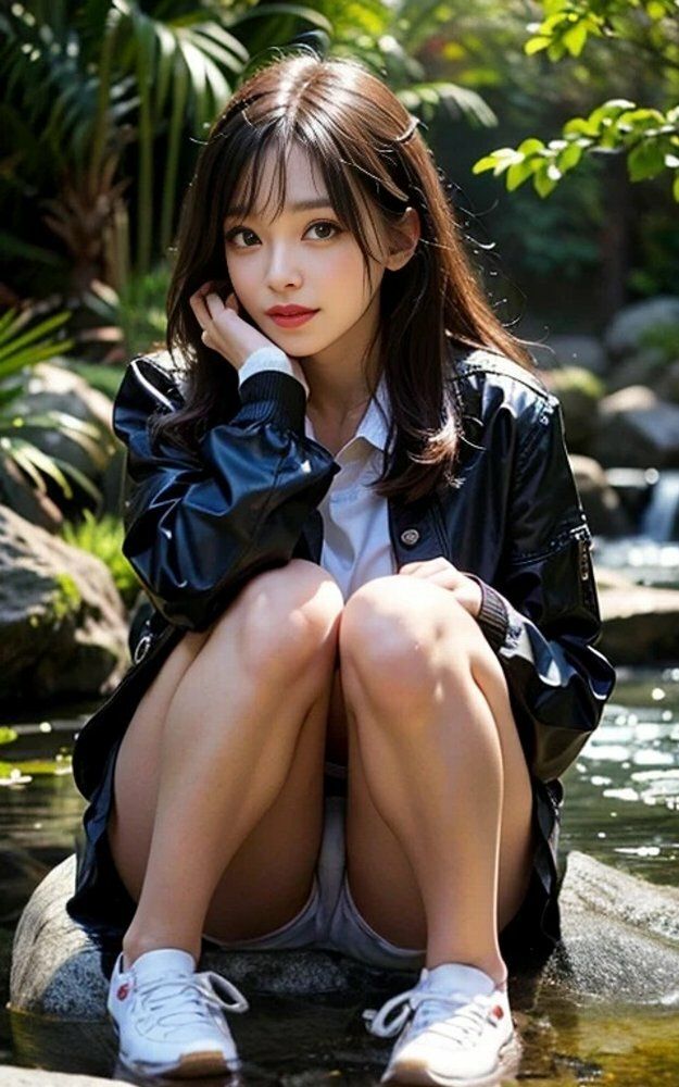 女子大生日本庭園パンチラ画像集 - サンプル画像 6