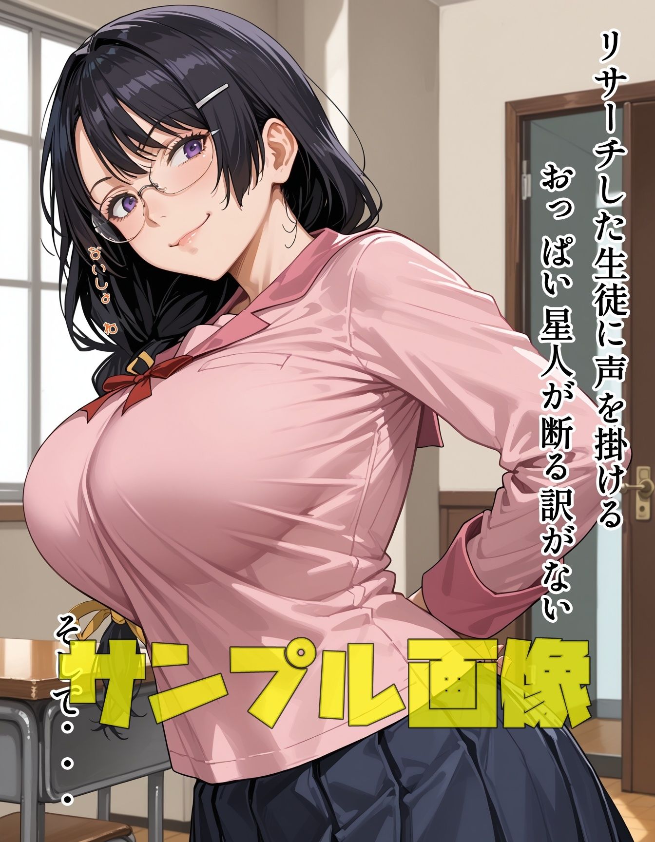メガネ委員長のエッチでストレス解消 - サンプル画像 2
