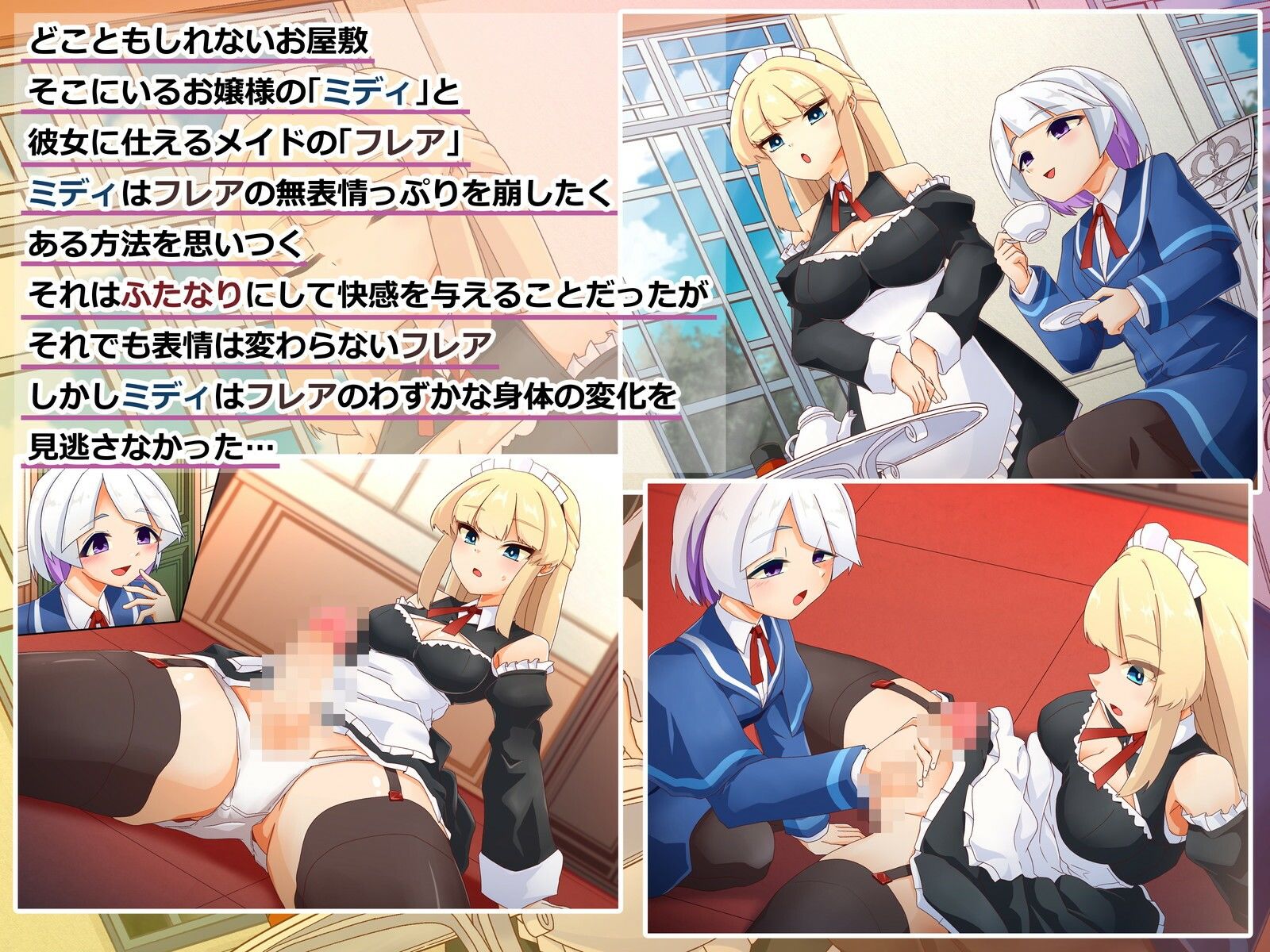 無表情メイドさんがふたなりになってエロい顔になるお話 - サンプル画像 1