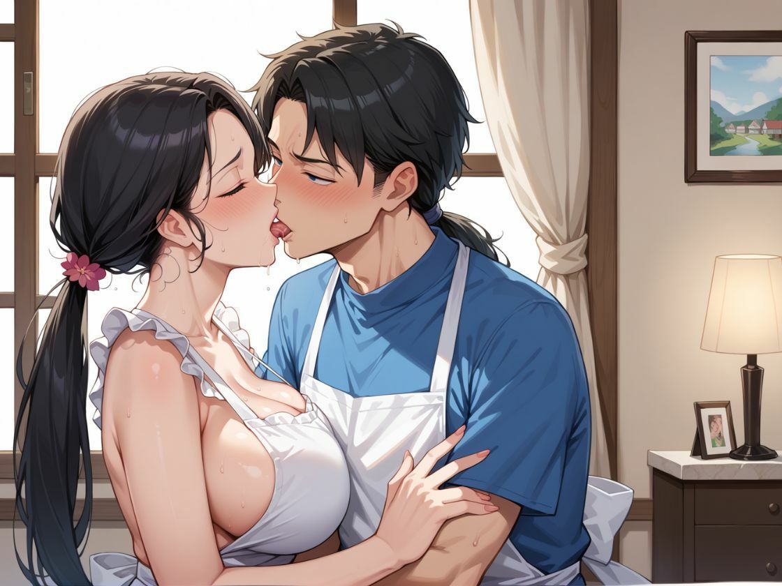 清楚系爆乳ミセス  パート先の大学生と不倫編 - サンプル画像 1