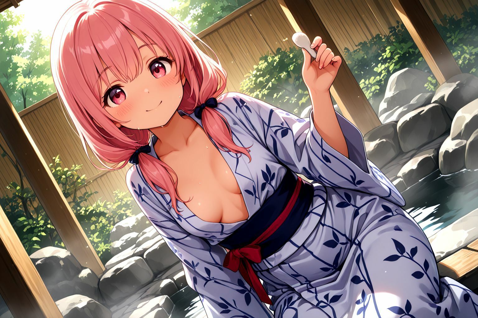 ミックスガールズコレクション  ちっぱい美少女がどんなエッチなお願いも叶えてくれる混浴旅館！！ - サンプル画像 3