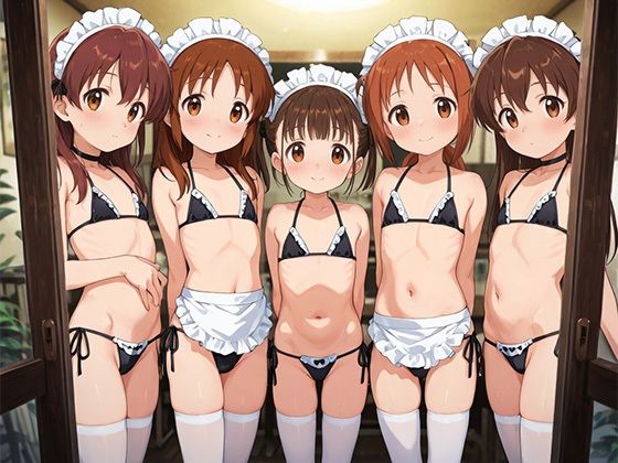 つるぺたロリメイド×キモおじ〜ハーレムの館〜 - サンプル画像 1