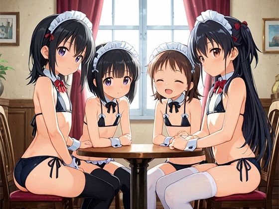 つるぺたロリメイド×キモおじ〜ハーレムの館〜 - サンプル画像 4