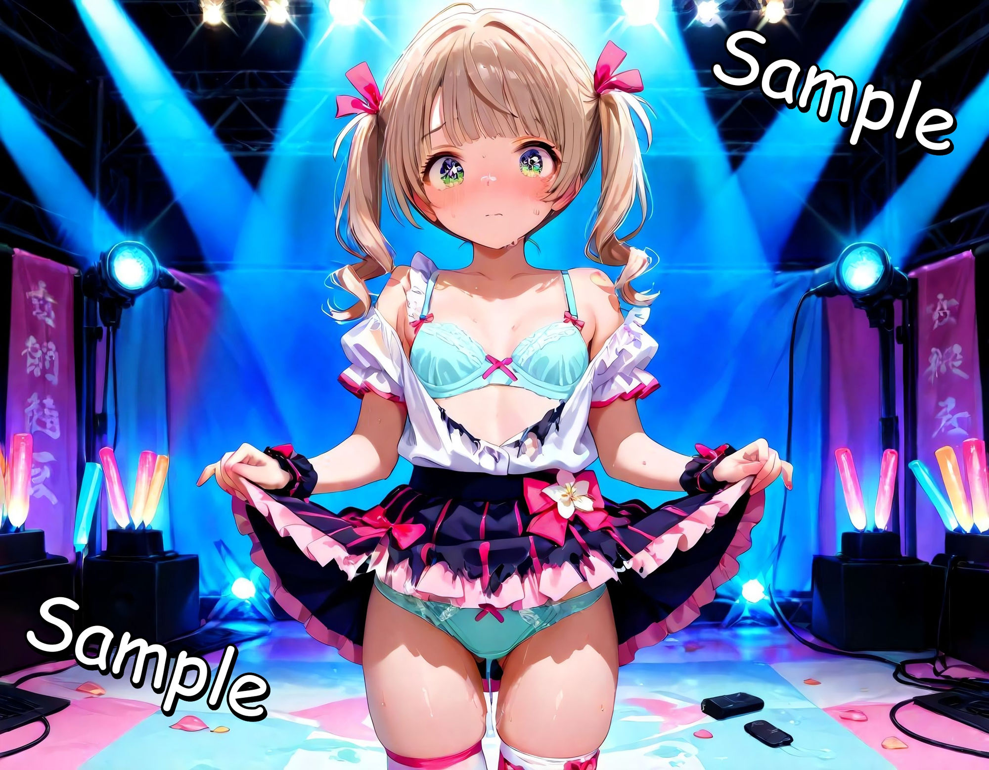 清純派アイドルが秘密の握手会でファンとヤっている話 - サンプル画像 1