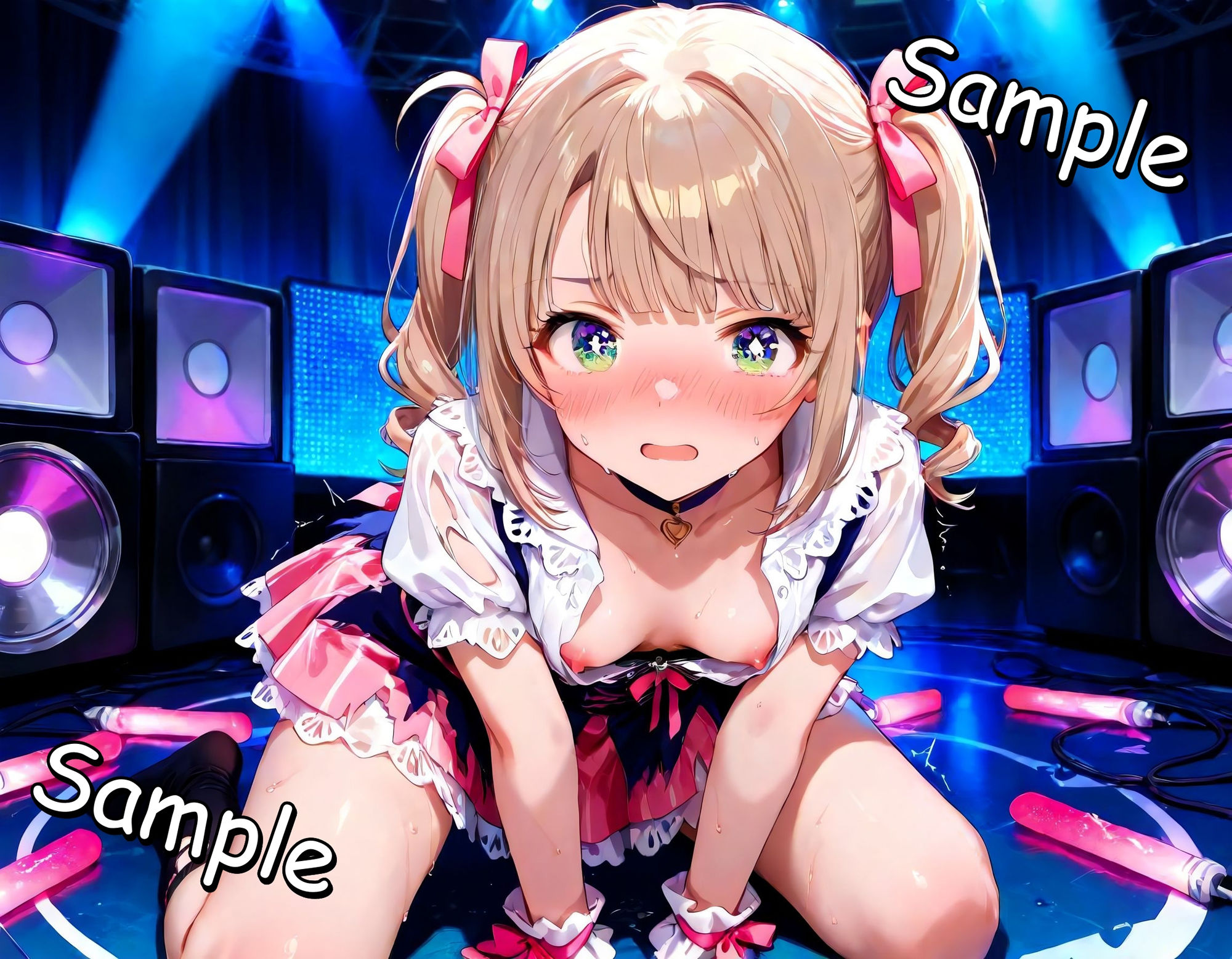 清純派アイドルが秘密の握手会でファンとヤっている話 - サンプル画像 2