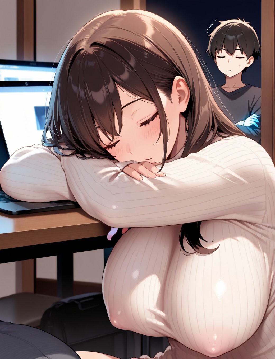 塾のセンセイはノーブラ  夜の個別指導「課外授業、しよ？」 - サンプル画像 2