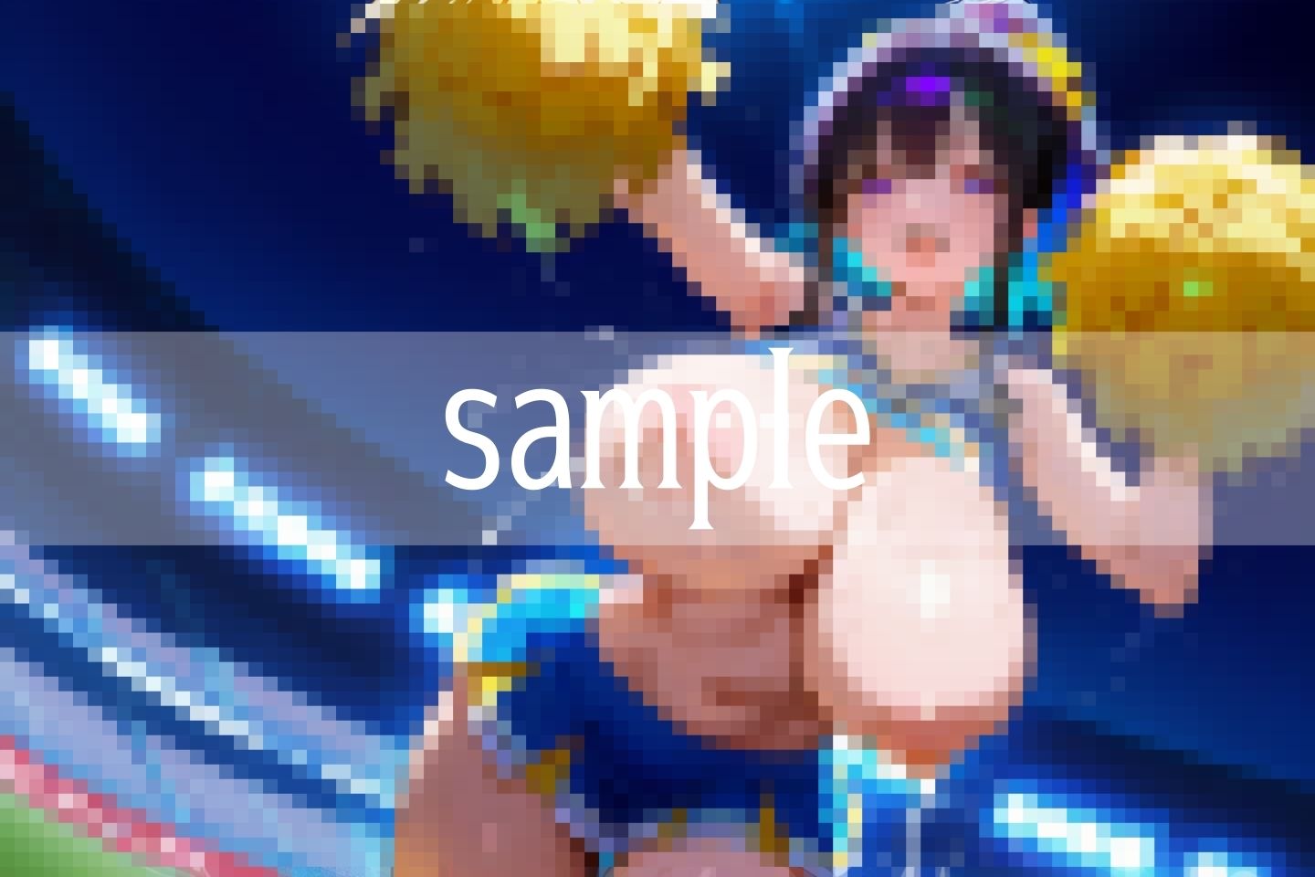 Hな爆乳応援団！！！乳首から滴る汗 - サンプル画像 3