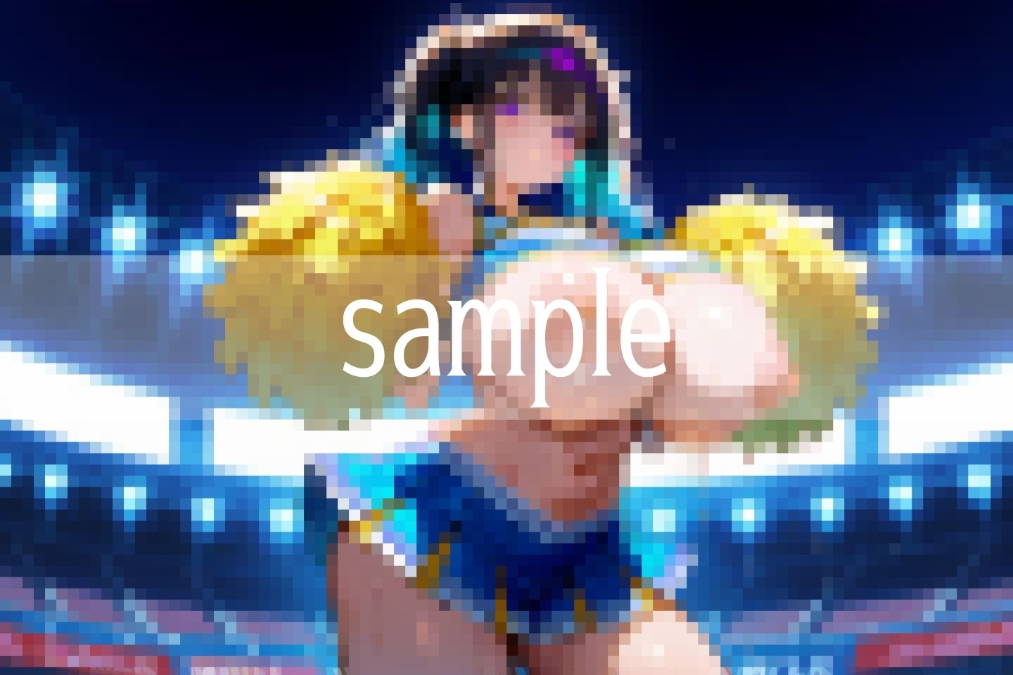 Hな爆乳応援団！！！乳首から滴る汗 - サンプル画像 9