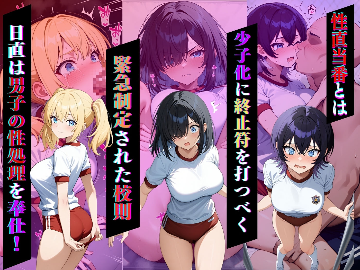 今日の性直担当は君達だ〜純白肌×体操服編〜 - サンプル画像 1