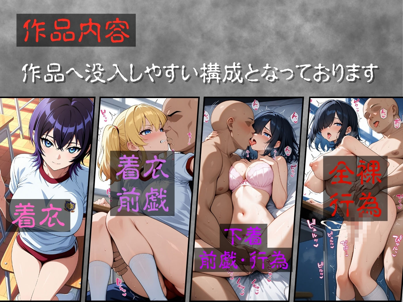 今日の性直担当は君達だ〜純白肌×体操服編〜 - サンプル画像 3