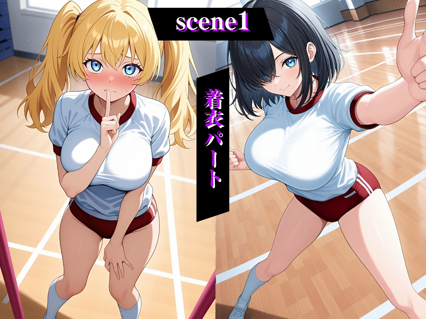 今日の性直担当は君達だ〜純白肌×体操服編〜 - サンプル画像 4