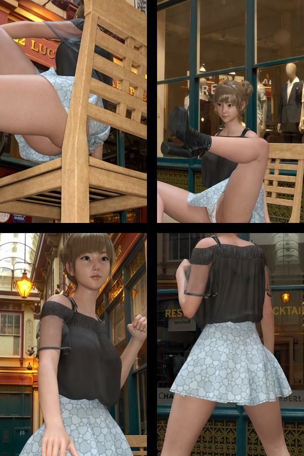 『理想の彼女を3DCGで作ります』から生まれたバーチャルアイドル「一ノ瀬廻里（いちのせめぐり）」のJDモデル風写真集:JDModel_02 - サンプル画像 2