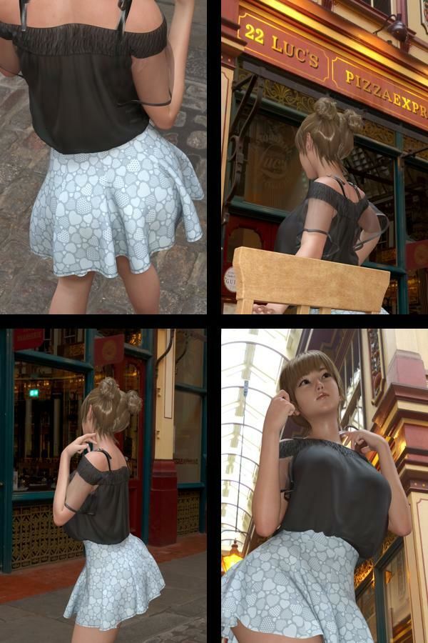 『理想の彼女を3DCGで作ります』から生まれたバーチャルアイドル「一ノ瀬廻里（いちのせめぐり）」のJDモデル風写真集:JDModel_03 - サンプル画像 1