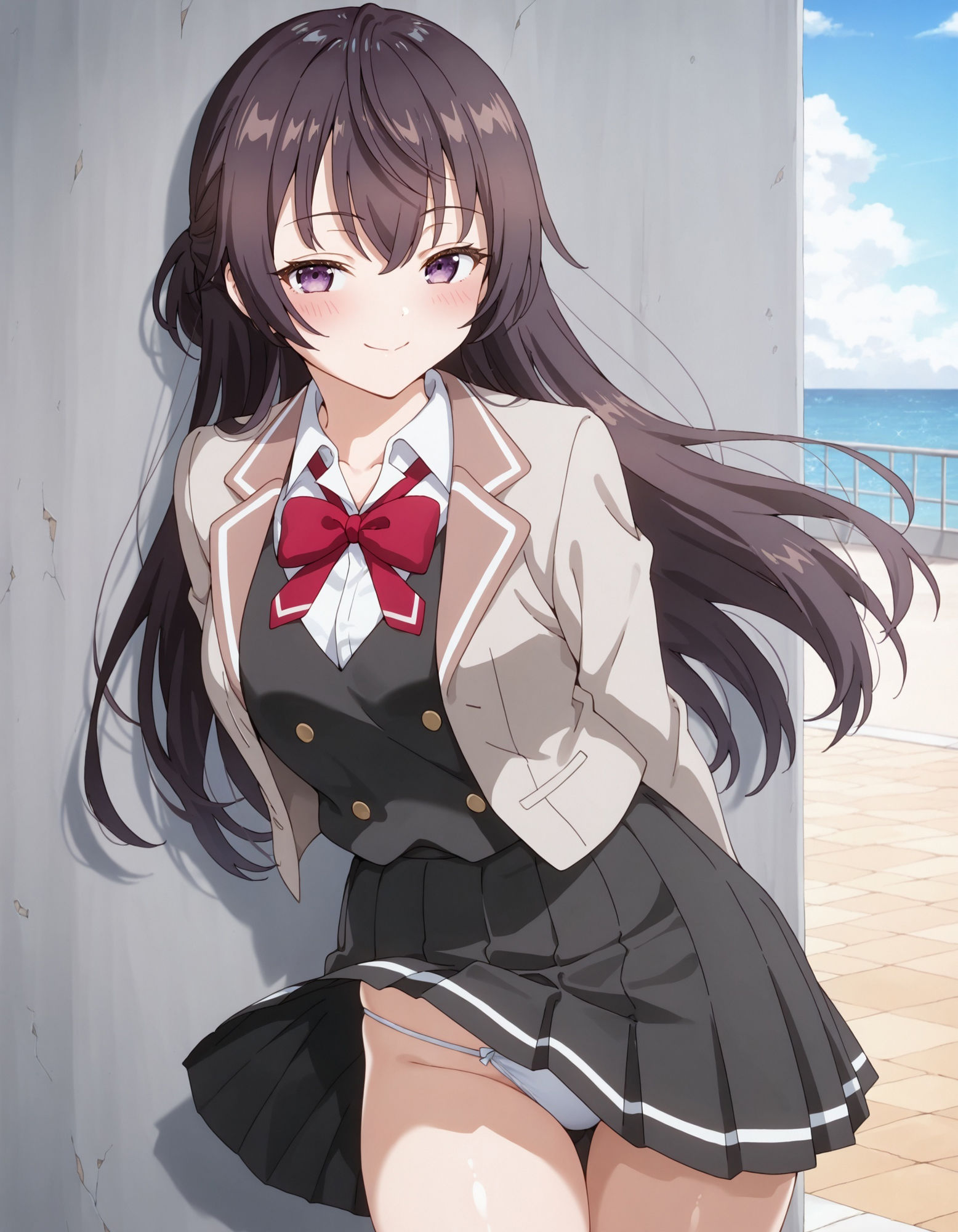 周〇有希のパンチラ〜制服編〜 - サンプル画像 1