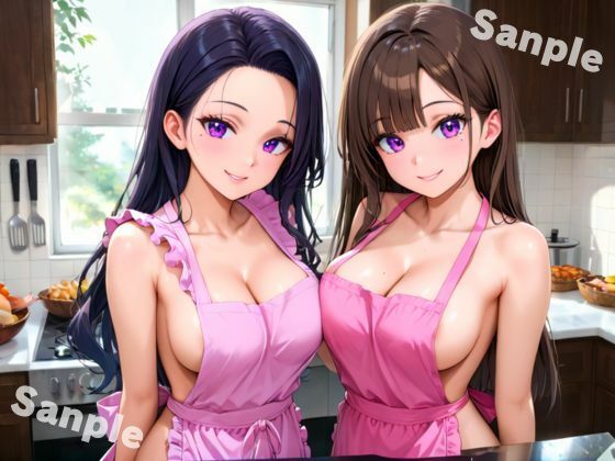 ハーレムSEX〜人妻裸エプロンで乱交〜 - サンプル画像 7