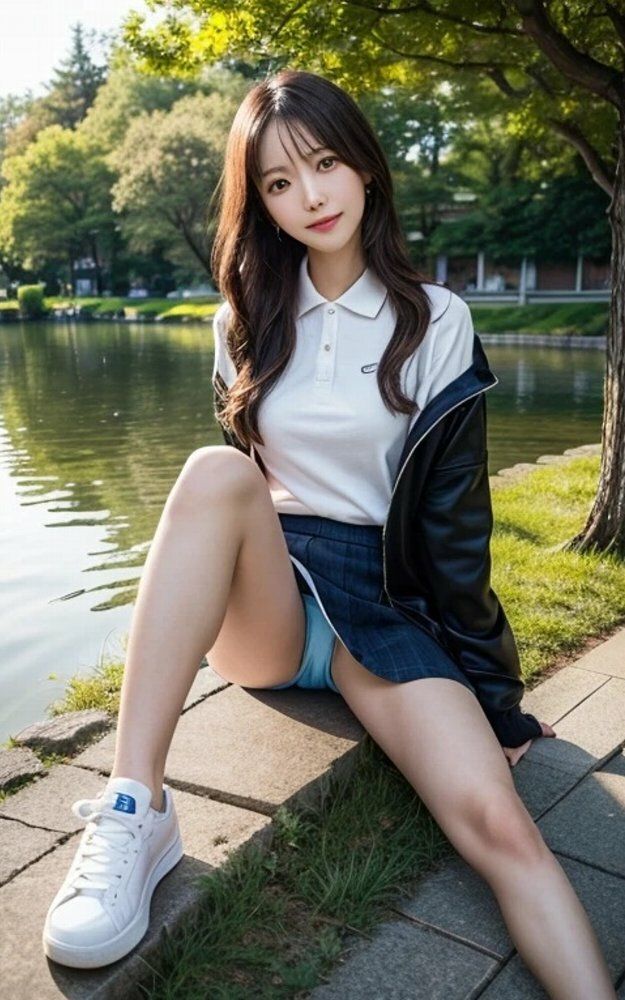 女子大生不忍池パンチラ画像集 - サンプル画像 2