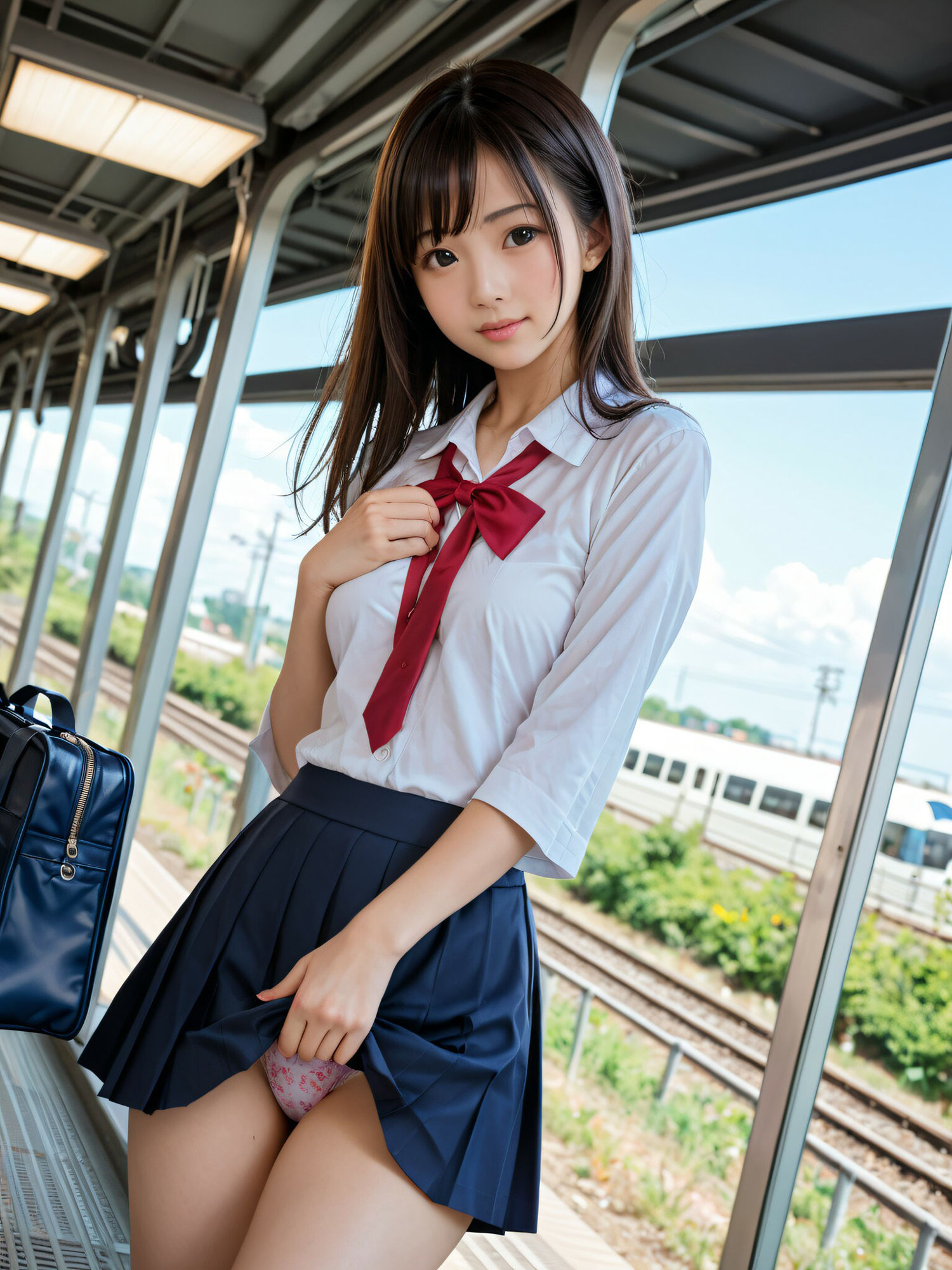 彼女の通学パンツ - サンプル画像 3