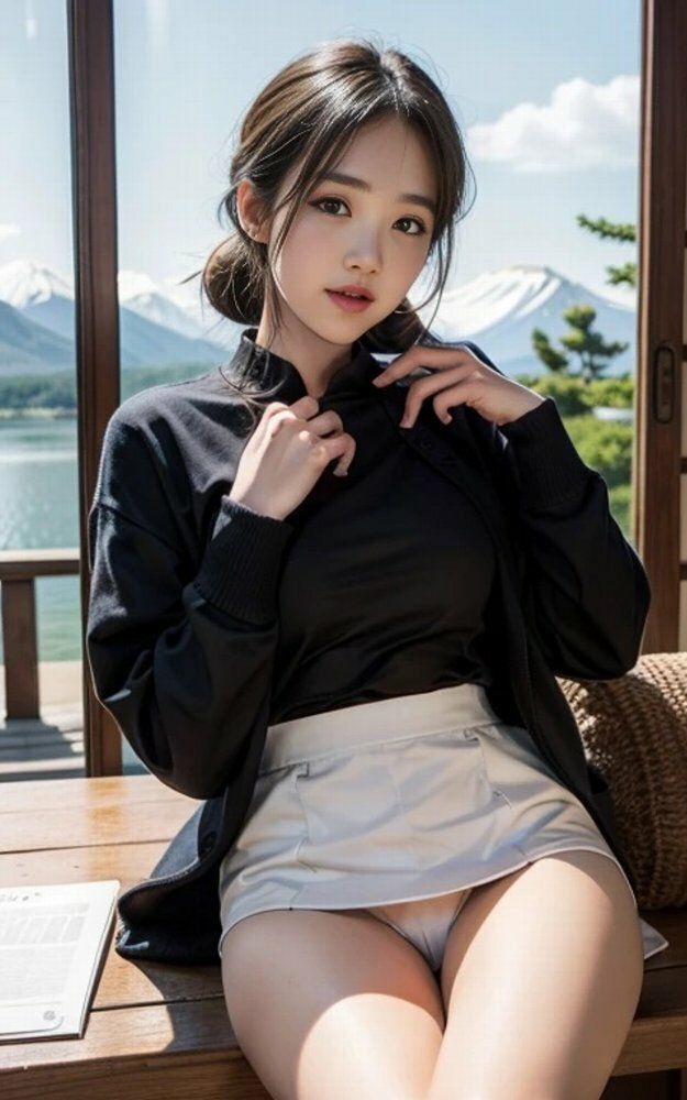 女子大生富士山展望スポットパンチラ画像集 - サンプル画像 6