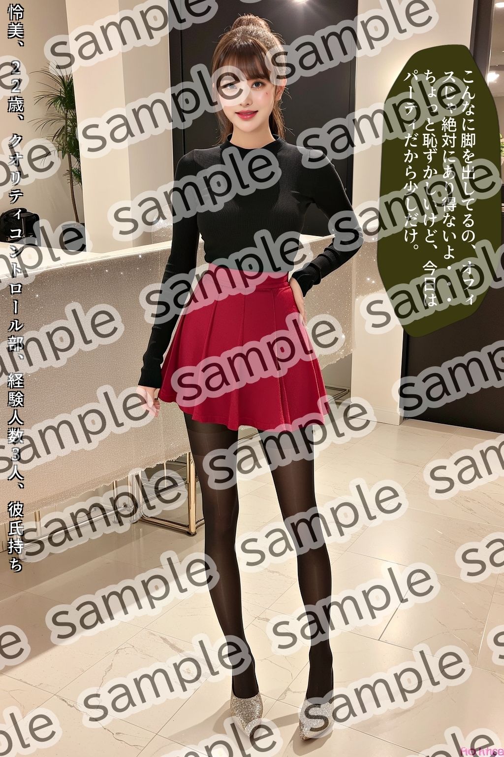 職場の後輩OLがエロいパンプス＆ミニスカ＆黒ストでもう我慢できない vol.5（最終巻） - サンプル画像 2