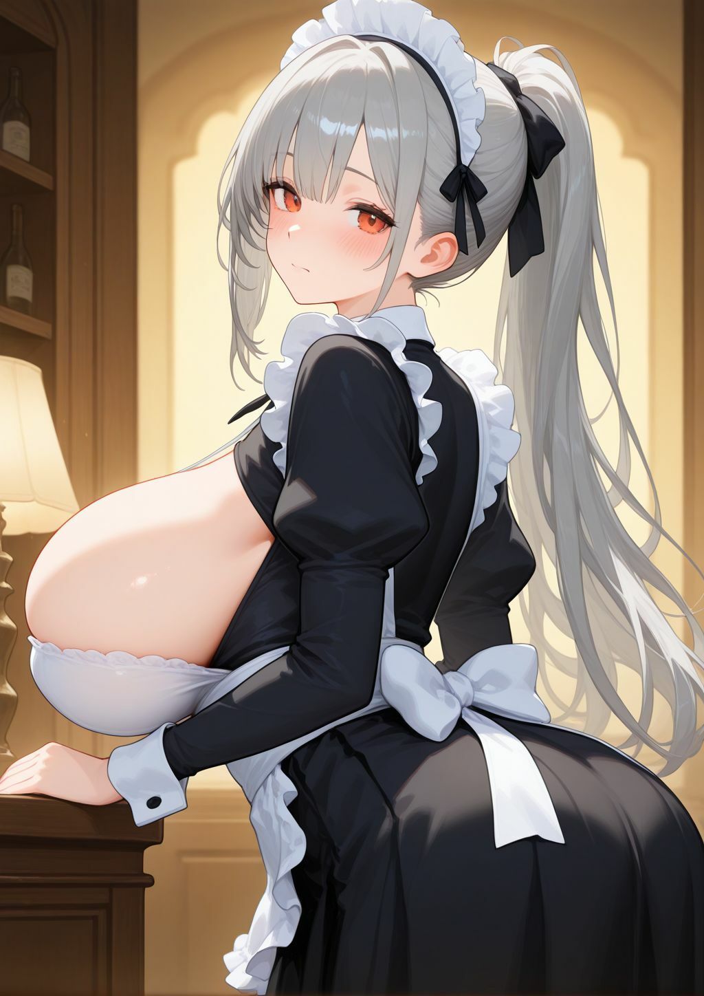 爆乳メイドの甘美なご奉仕 - サンプル画像 1