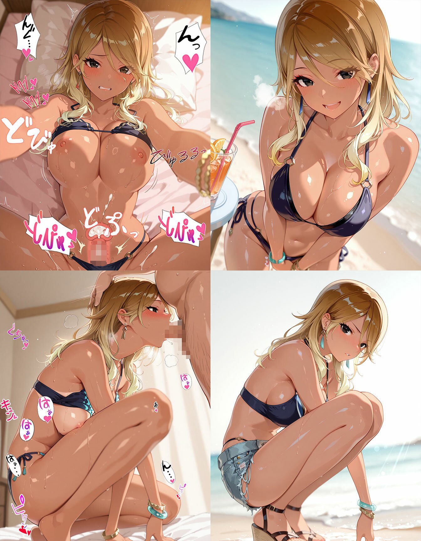 黒ギャルアイドル 即オチ2コマ - サンプル画像 5