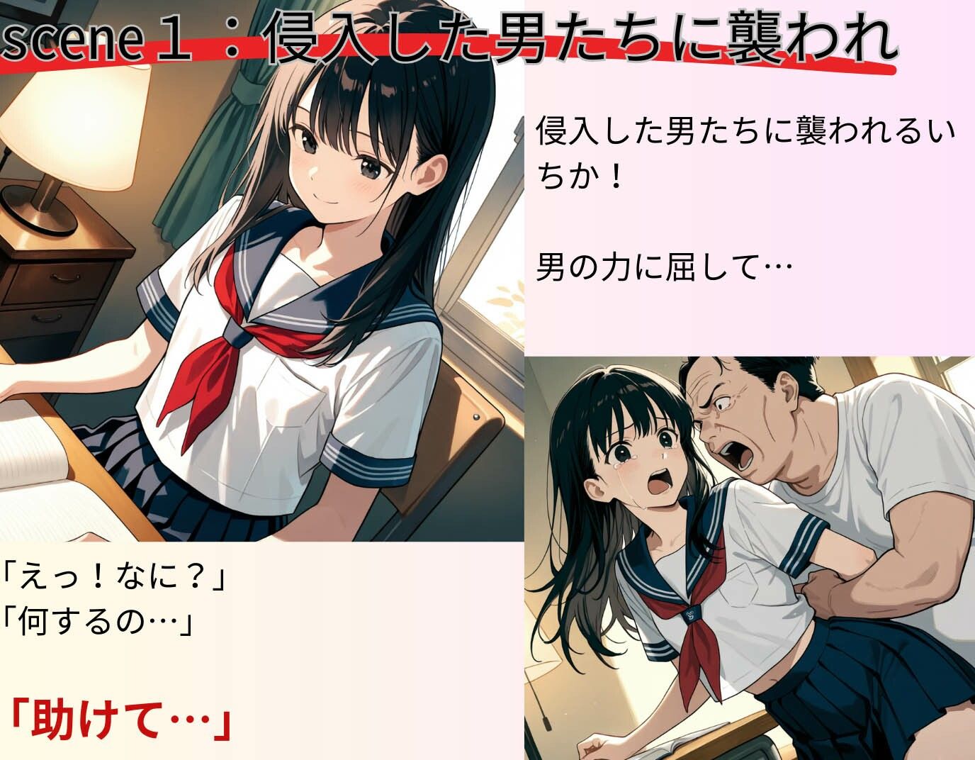 快感の臨界点を突破され陥落！侵入男たちの肉棒に堕ちた美少女 - サンプル画像 4