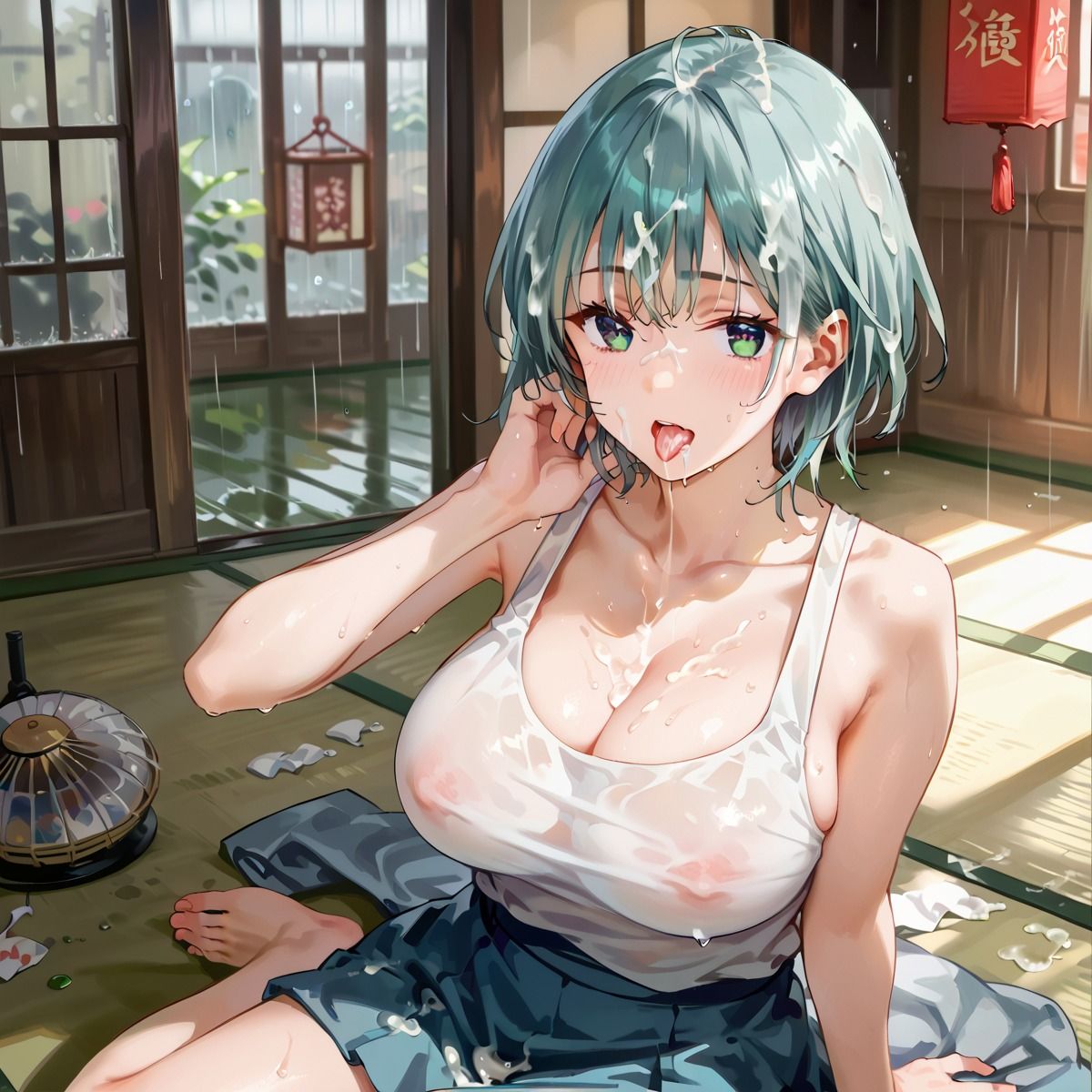 雨の日は…しっとりねっとり濃厚セ◯クス！Part2 - サンプル画像 3