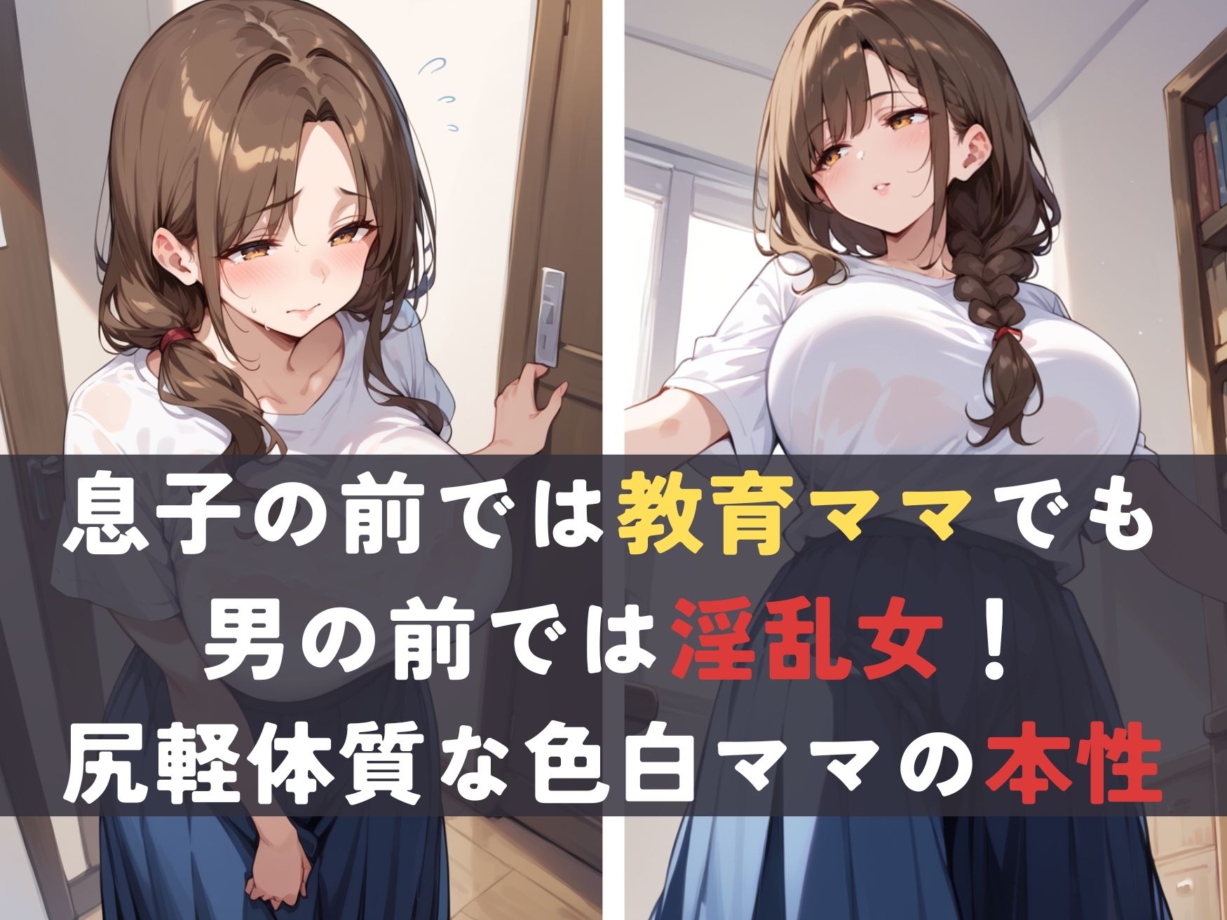 肉欲淫乱人妻 今日も息子の家庭教師とセックスをしています - サンプル画像 1