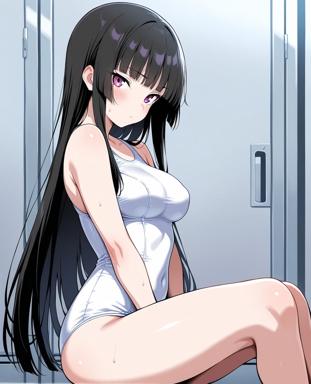 スク水パラダイス☆ 姫カット編 - サンプル画像 3