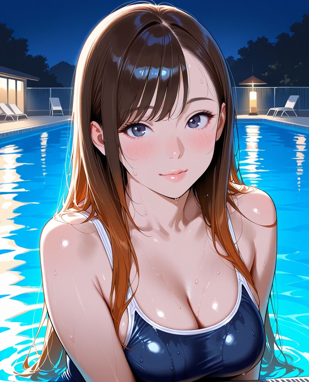 スク水パラダイス☆ 深夜プール編 - サンプル画像 4